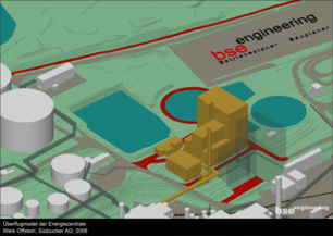 Überflugmodel Energiezentrale Werk Offstein Südzucker AG